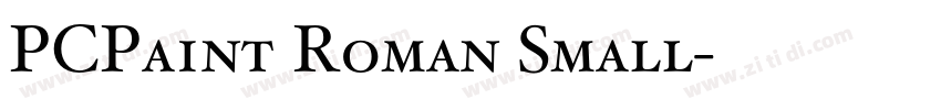 PCPaint Roman Small字体转换